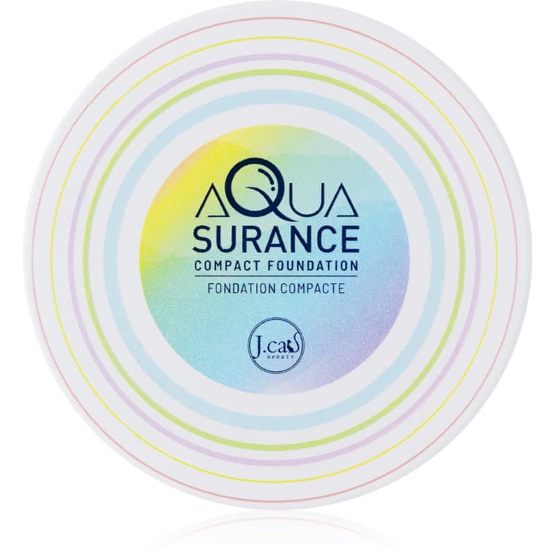 J.Cat Beauty Aquasurance Compacte Poeder Foundation voor Gemiddeld tot Volle Dekking Tint 101 Ivory 9 g