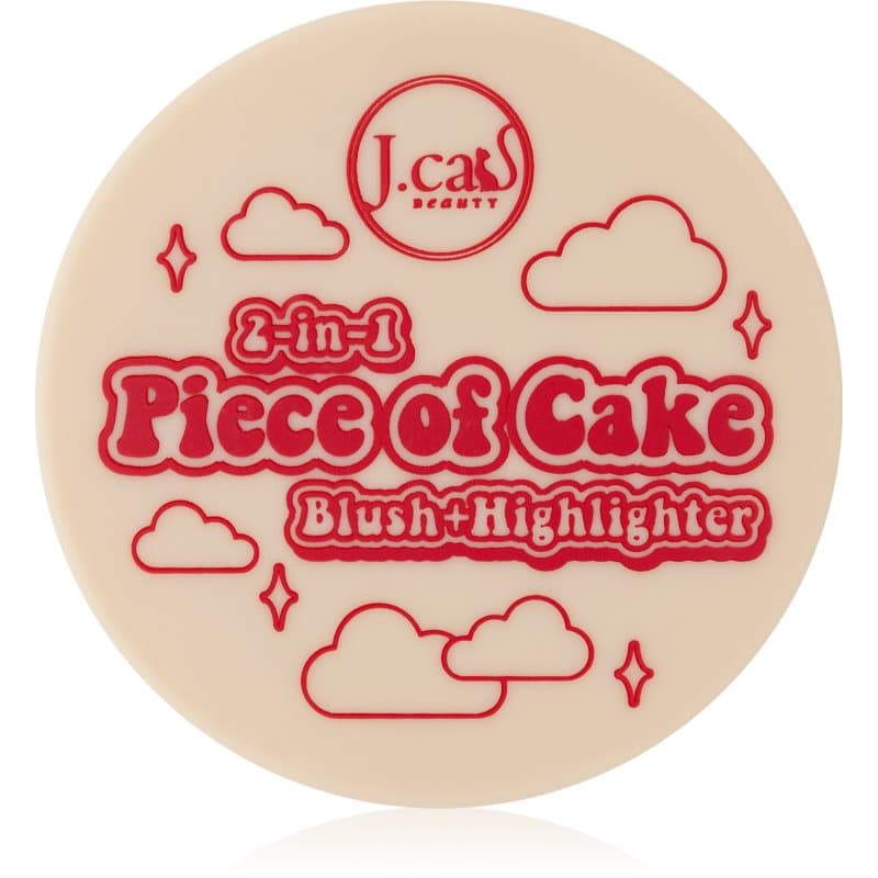 J.Cat Beauty 2 In 1 Piece Of Cake Blush met Verhelder Tint Cherry Sweet 12.1 g