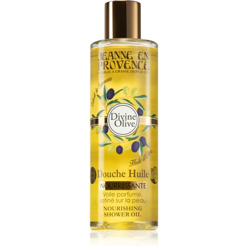 Jeanne en Provence Divine Olive Doucheolie met Voedende Werking 250 ml