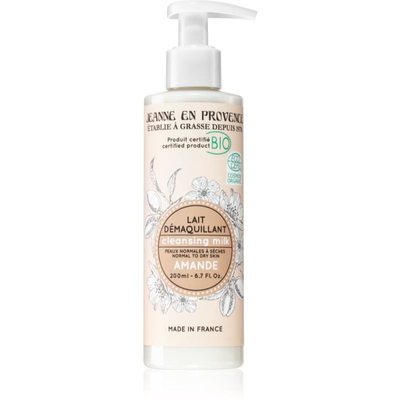 Jeanne en Provence BIO Almond Gezichtsreinigend Melk  van BIO kwaliteit voor Vrouwen  200 ml