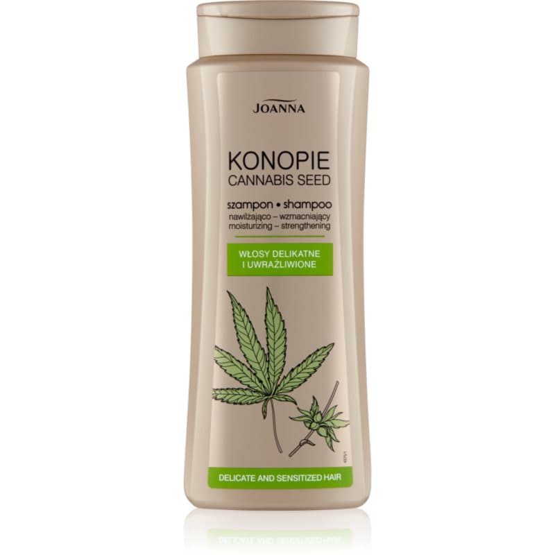 Joanna Cannabis Versterkende Shampoo voor Fijn en Beschadigd Haar 400 ml