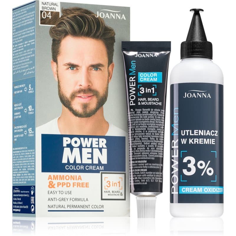 Joanna Power Men Haarkleuring voor Mannen Tint Natural Brown