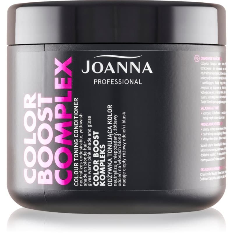 Joanna Color Boost Complex hydraterende conditioner die gele tinten neutraliseert 500 gr
