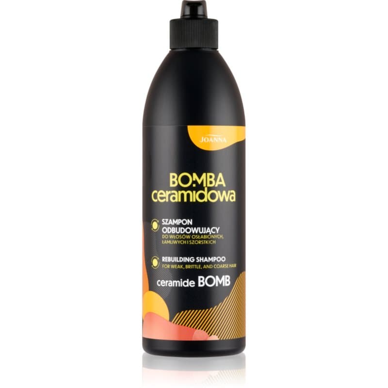 Joanna Ceramide Bomb Rebuilding Shampoo Herstellende Shampoo voor Breekbaar en Gestrest Haar 500 ml