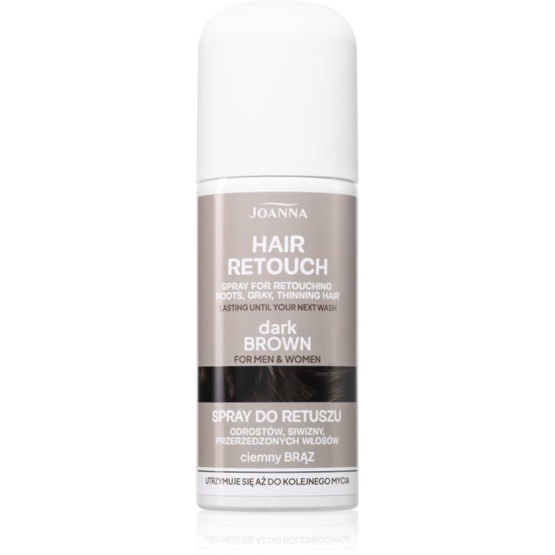 Joanna Hair Retouch Spray Spray voor grijsdekking Dark Brown 75 ml