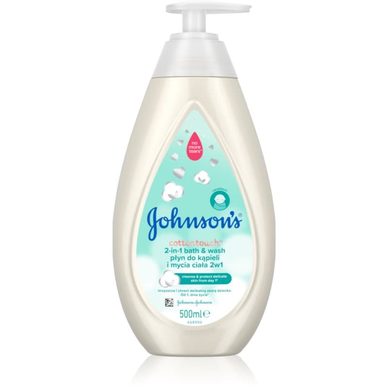 Johnson's® Cottontouch Bubbelbad en wasgel 2 in 1 voor Kinderen 500 ml