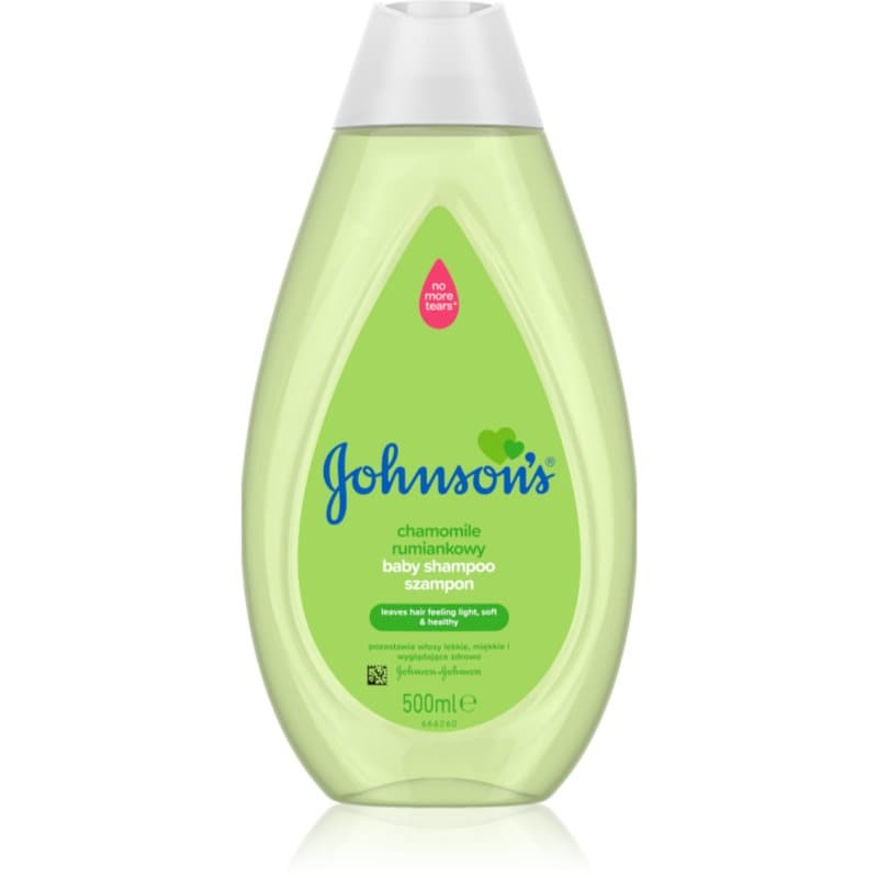 Johnson's® Wash and Bath milde shampoo voor kinderen en baby‘s vanaf de geboorte met Kamille 500 ml