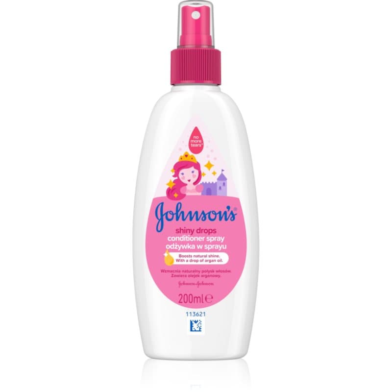 Johnson's® Shiny Drops Leave-In Spray Conditioner met Arganolie vanaf 18 maanden 200 ml