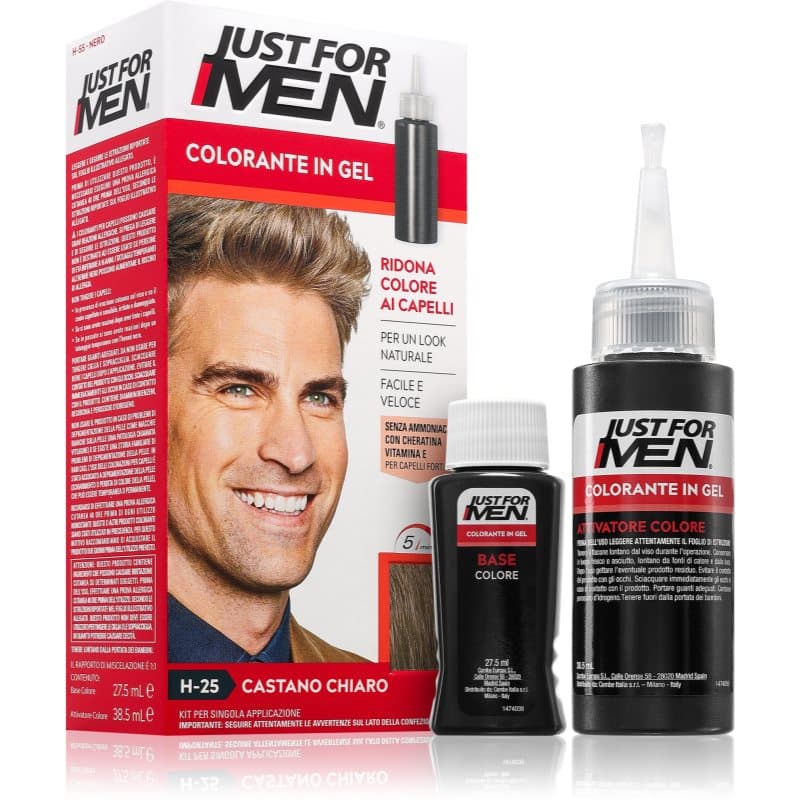 Just for Men Color Kit Getinte Haarkleuring voor Mannen Tint H-25 Light Brown 1 st