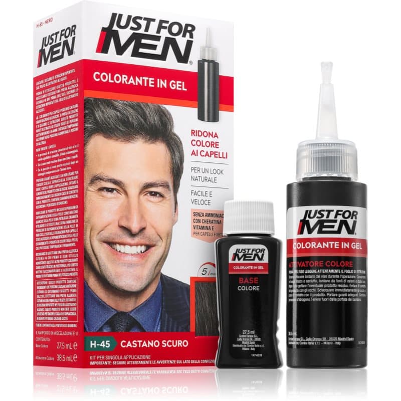 Just for Men Color Kit Getinte Haarkleuring voor Mannen Tint  H-45 Dark Brown 1 st