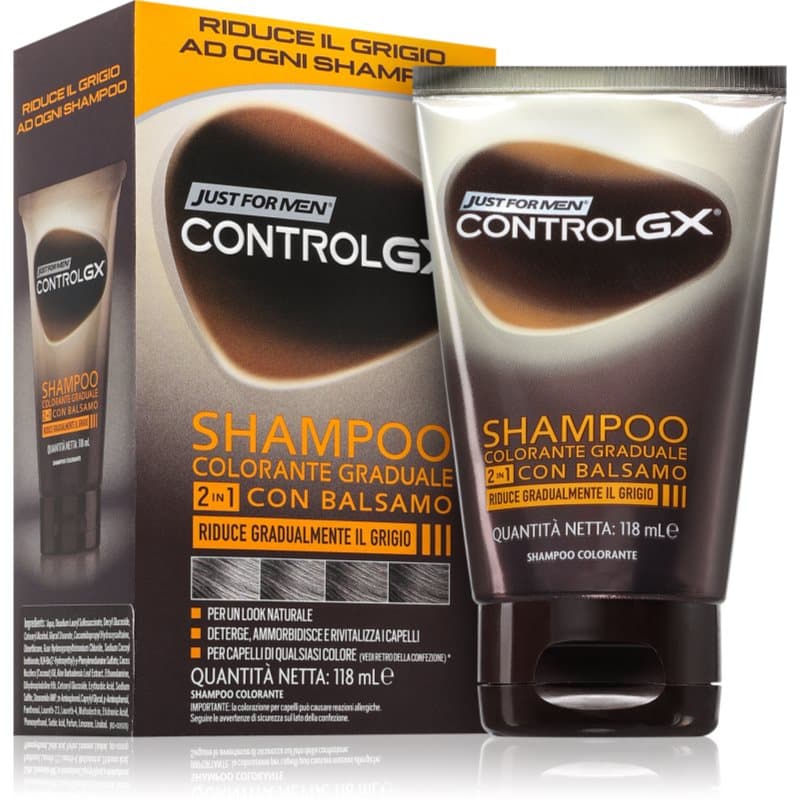 Just for Men Control GX Shampoo Shampoo en Conditioner voor Grijs Haar voor Mannen 118 ml