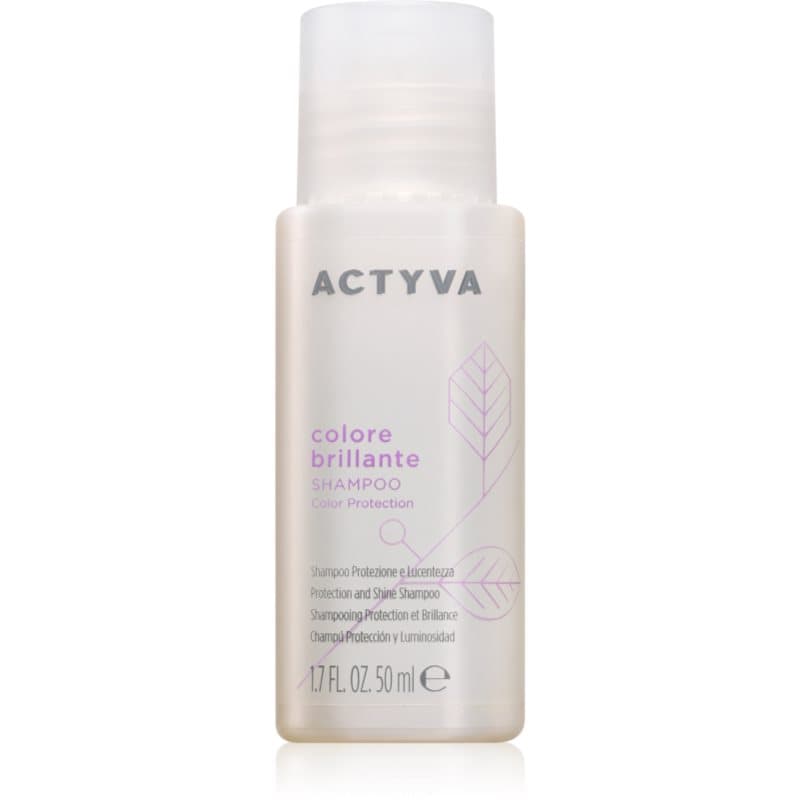 Kemon Actyva Colore Brillante verhelderende en verstevigende shampoo voor geverfd haar 50 ml