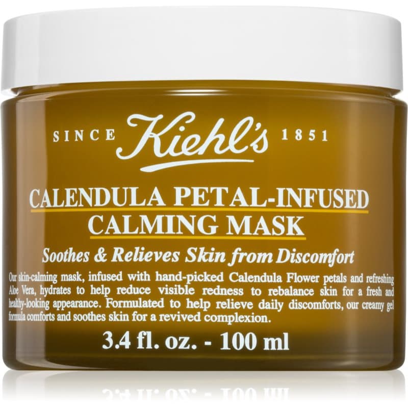 Kiehl's Calendula Petal-Infused Calming Mask Hydraterende Gezichtsmasker voor alle huidtypen 100 ml
