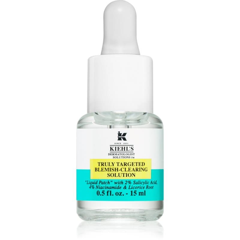 Kiehl's Dermatologist Solutions Truly Targeted Blemish-Clearing Solution Serum Acne Huid voor Vrouwen 15 ml