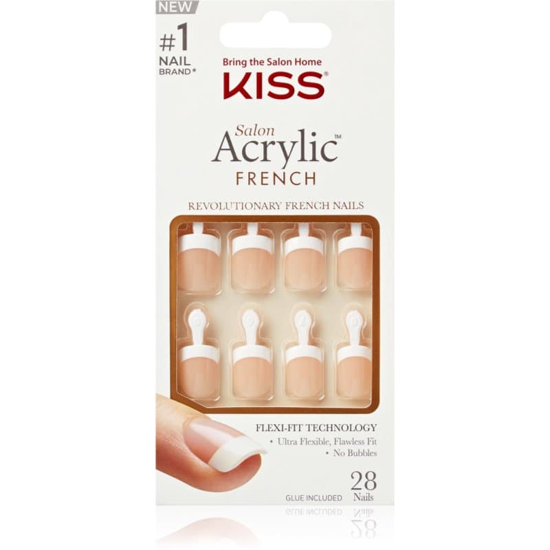 KISS Acrylic French Kit valse nagels 28 st