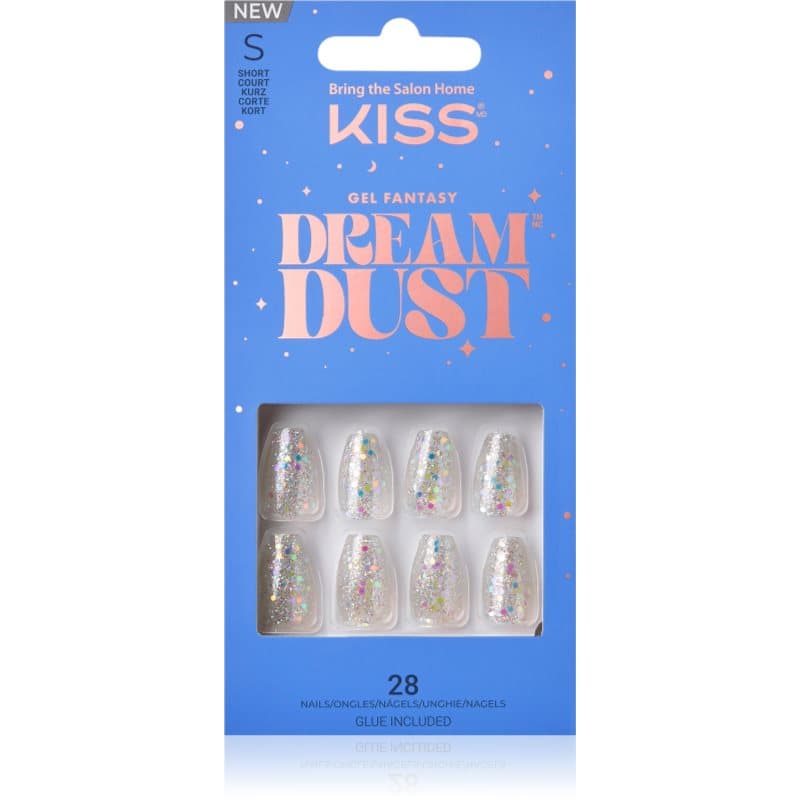 KISS Dream Dust Gel Fantasy valse nagels Mood Dust 28 st