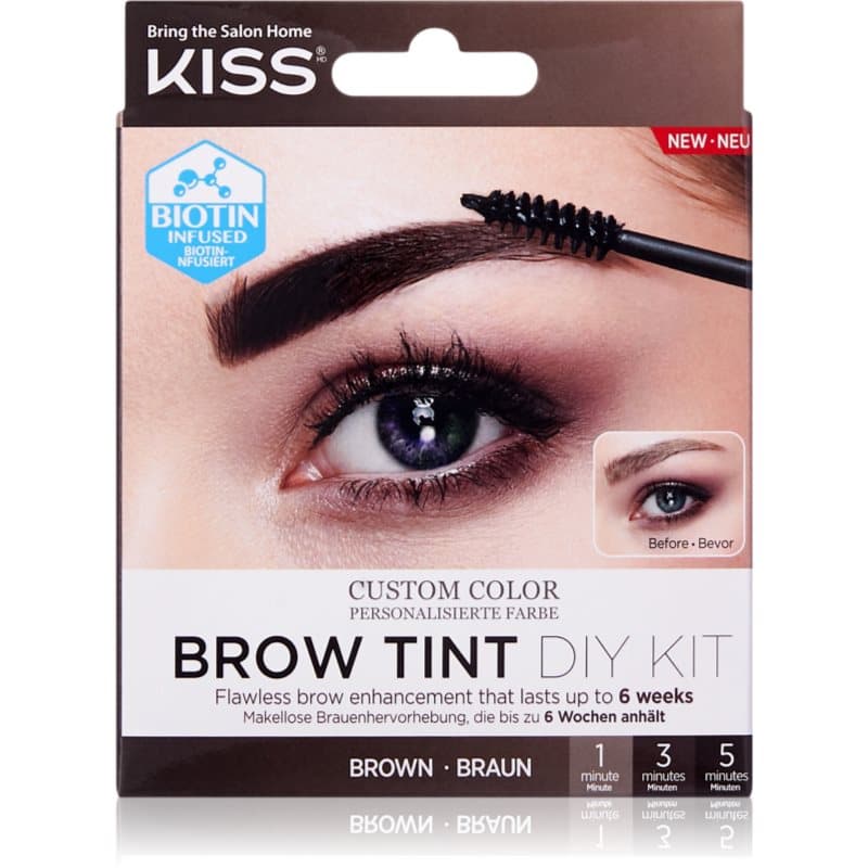 KISS Brow Tint DIY Kit Wenkbrauwverf Tint Brown 20 ml