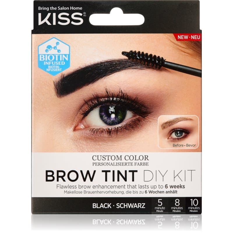 KISS Brow Tint DIY Kit Wenkbrauwverf Tint Black 20 ml