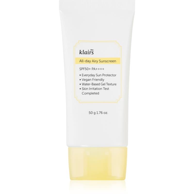 Klairs All-day Airy Sunscreen Lichte beschermende gel-crème SPF 50+ 50 g