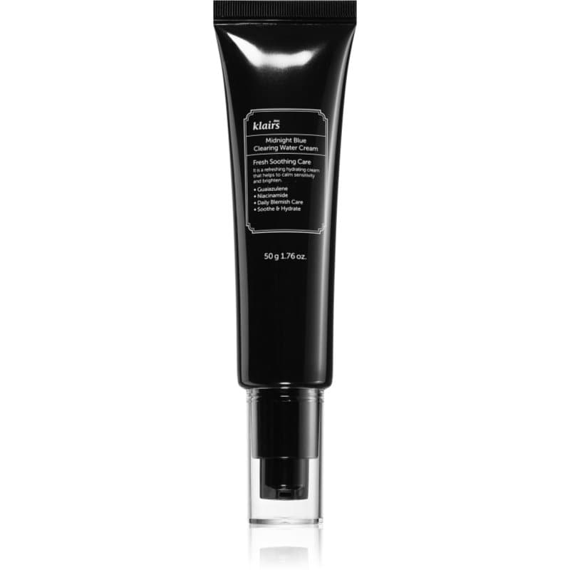 Klairs Midnight Blue Clearing Water Cream Lichte Hydraterende Crème voor Stralende en Gladde Huid 50 g