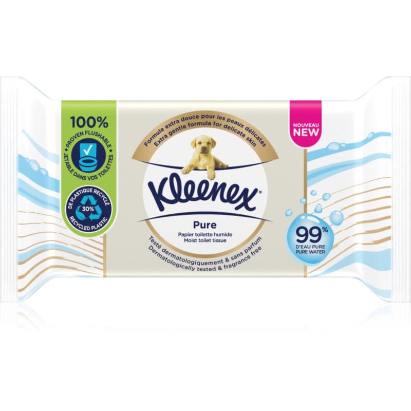 Kleenex Pure vochtig toiletpapier 38 st