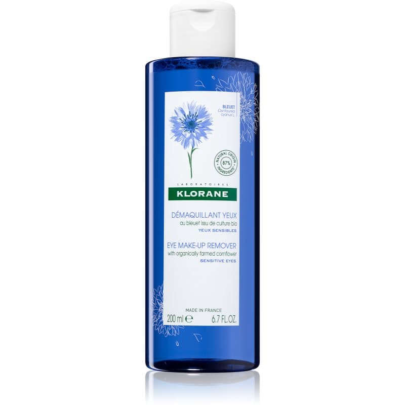 Klorane Cornflower Milde Oogmake-up Reiniging voor Gevoelige Ogen 200 ml
