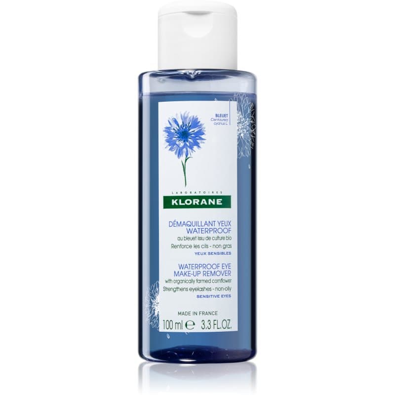 Klorane Cornflower Waterproef Oogmake-up Remover voor Gevoelige Huid 100 ml