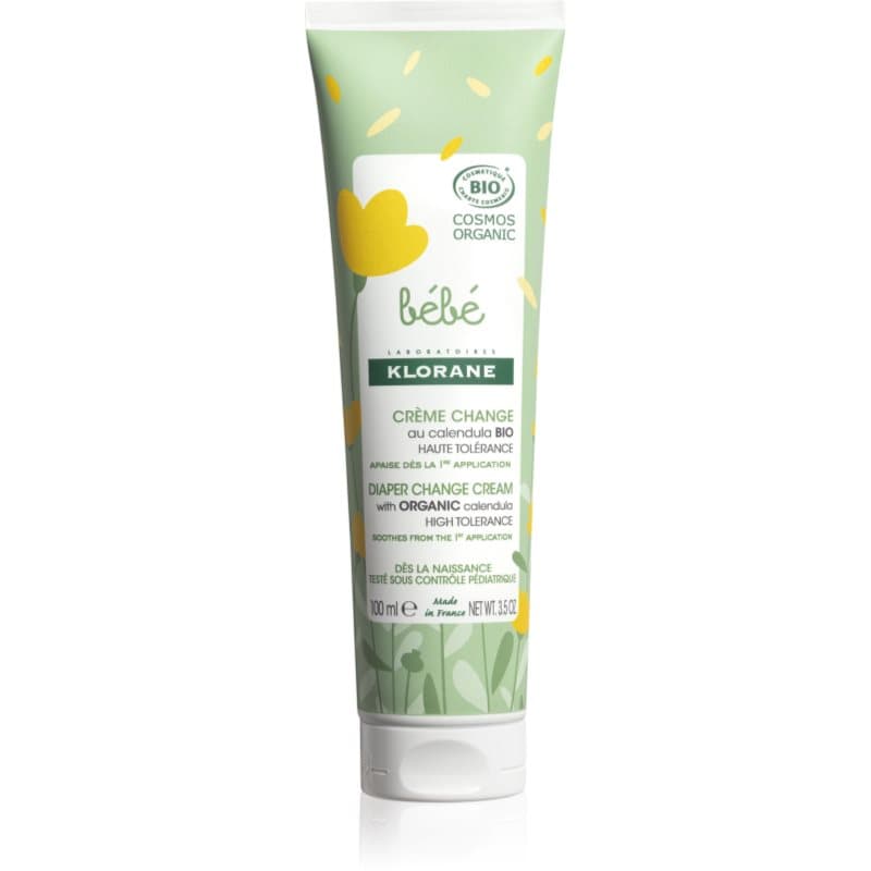 Klorane Bébé Calendula Kalmerende Babycrème na přebalování s BIO měsíčkem 100 ml