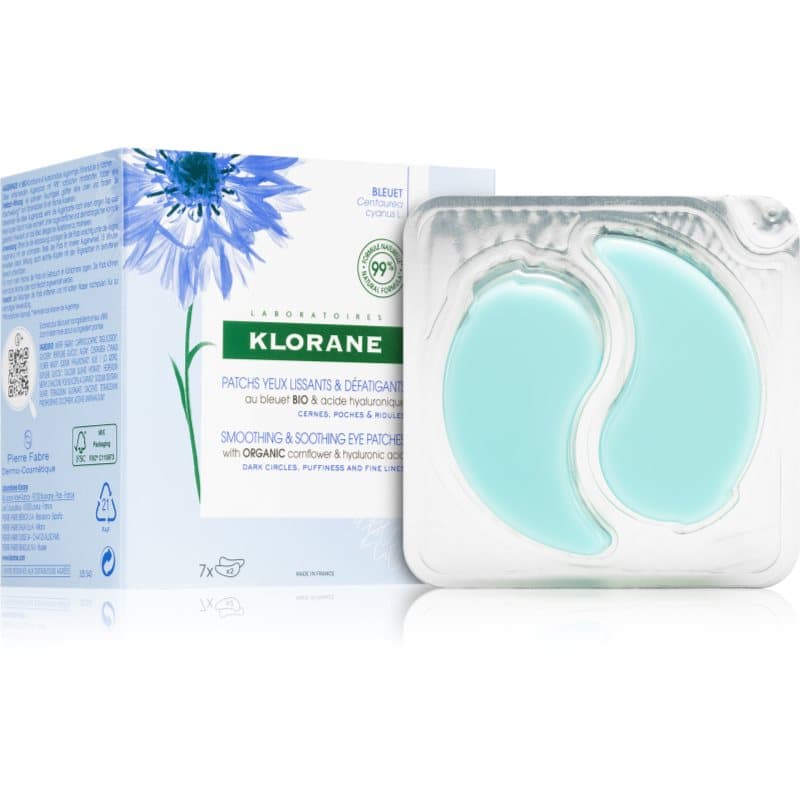 Klorane Cornflower Organic Verhelderende Masker  voor Oogcontouren 7x2 st