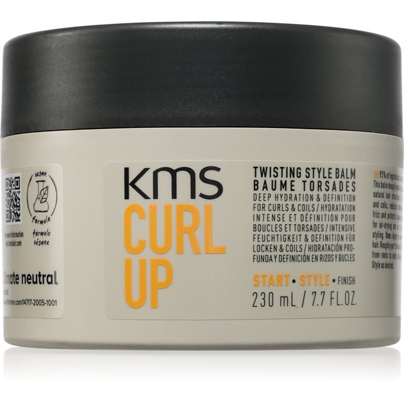 KMS Curl Up Twisting Style Balm Styling Crème Voor Golvend en Krullend Haar 230 ml