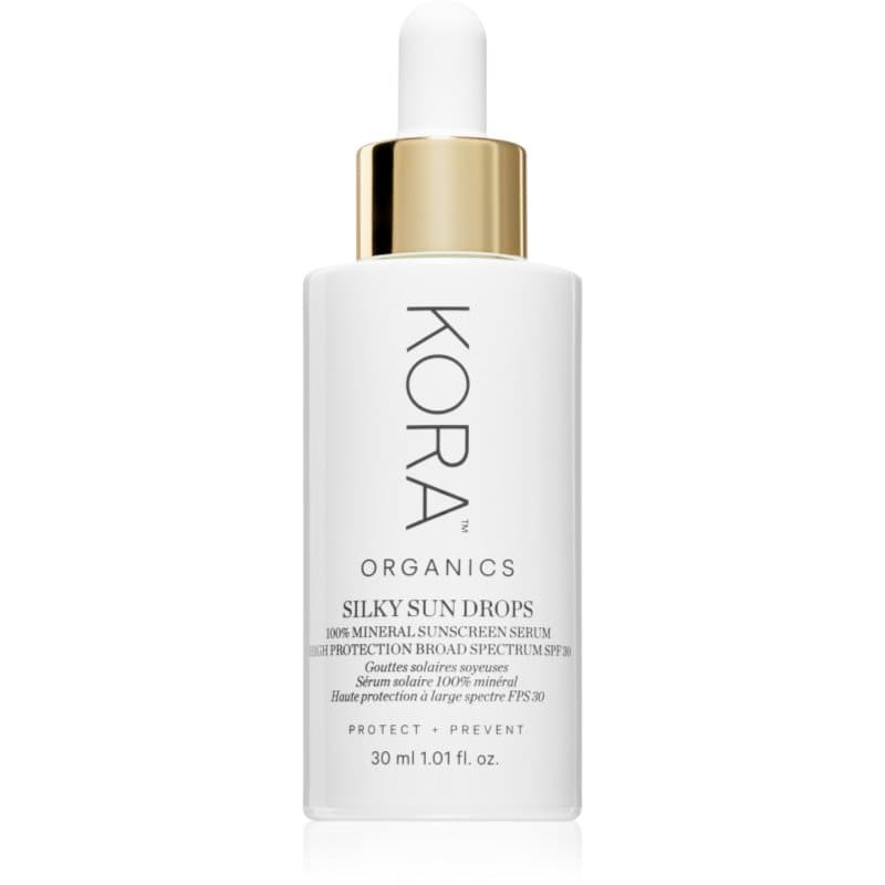 KORA Organics Silky Sun Drops Bruiningsemulsie voor het Gezicht SPF 30 30 ml