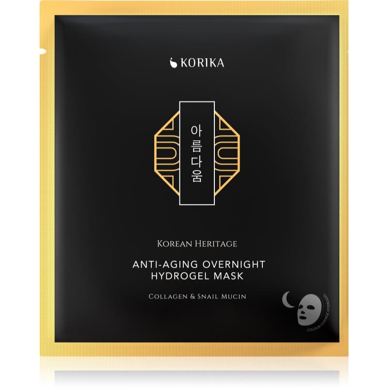 KORIKA Korean Heritage Collagen & Snail Mucin hydrogelmasker tegen Veroudering 34 g