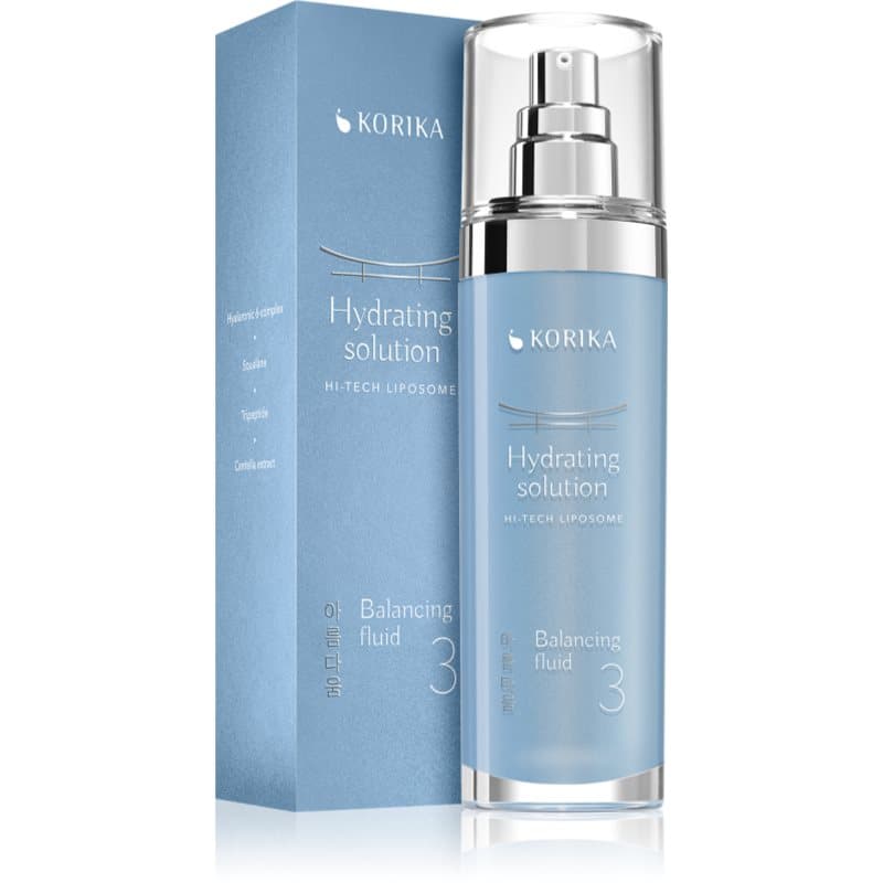 KORIKA HI-TECH LIPOSOME Hydrating solution Balancing fluid lichte vochtinbrengende emulsie 120 ml