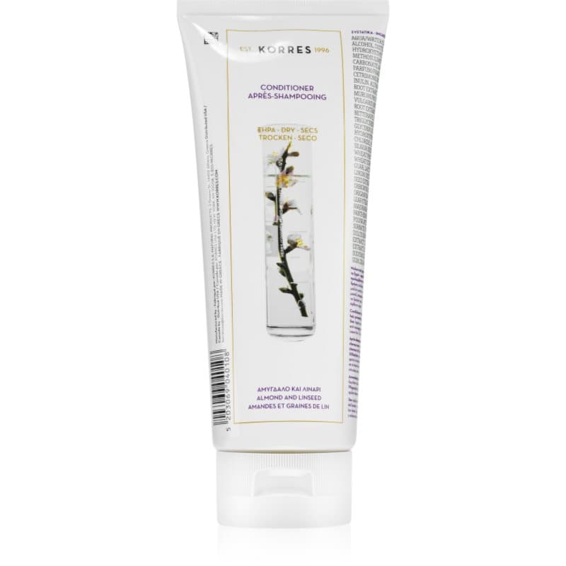 Korres Almond & Linseed Conditioner voor droog en broos haar 200 ml