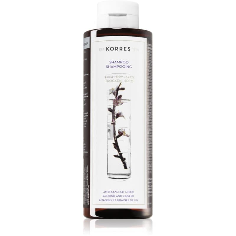 Korres Almond & Linseed Shampoo voor Droog en Beschadigd Haar 250 ml