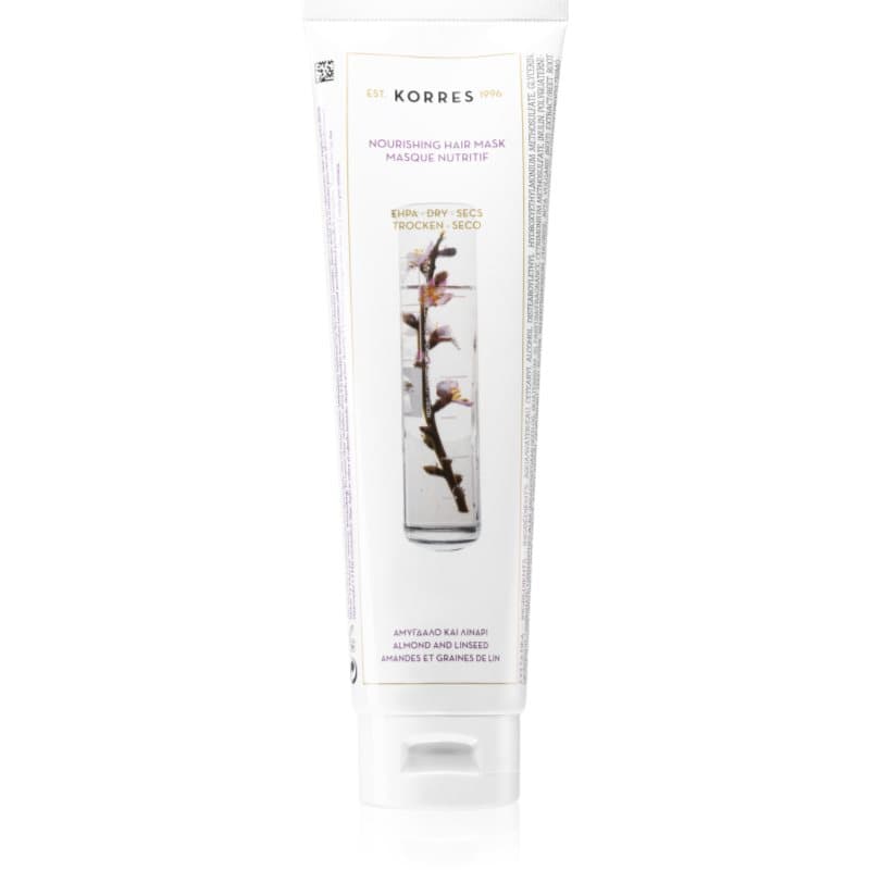 Korres Almond & Linseed Voedende Masker voor Droog en Beschadigd Haar 125 ml