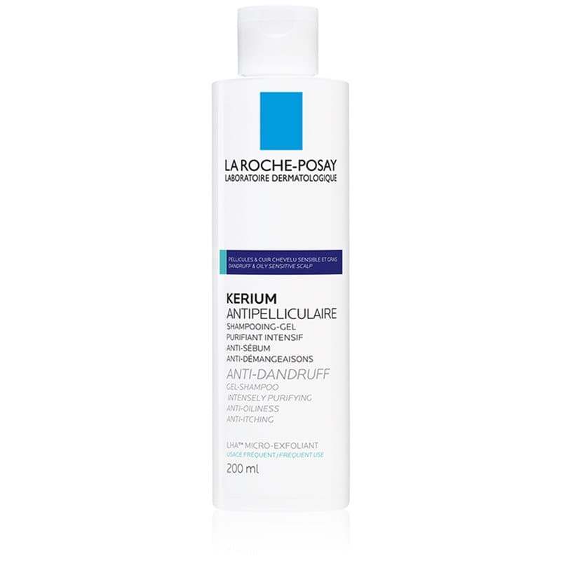 La Roche-Posay Kerium Anti-Dandruff exfoliërende shampoo tegen Vette Schilfers 200 ml