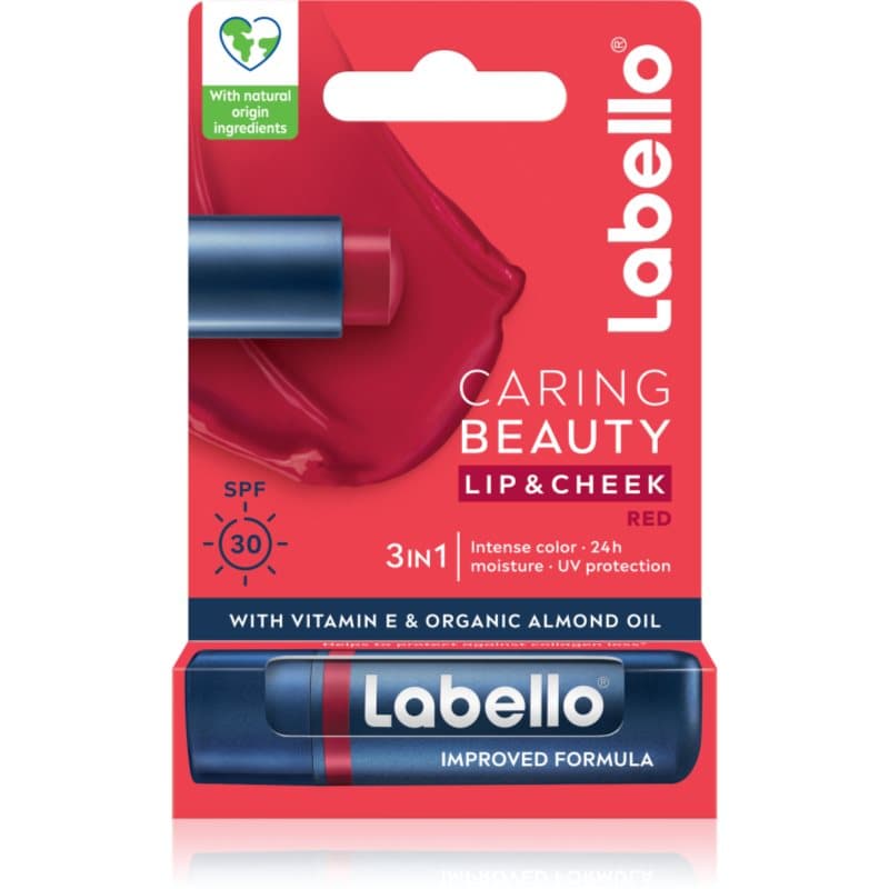 Labello Caring Beauty Getinte Lippenbalsem Tint Red 4.8 g