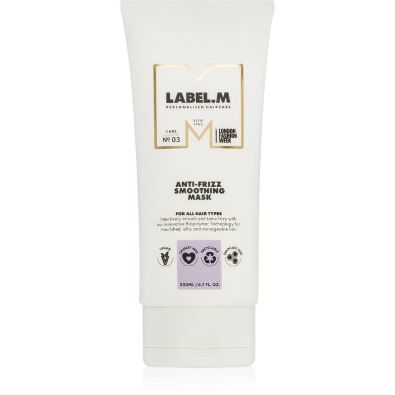 label.m Anti-Frizz Smooting Mask Haarmasker tegen Kroes Haar 200 ml