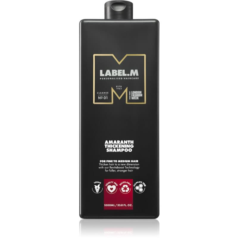 label.m Amaranth Thickening Shampoo Extra Volume Shampoo 1000 ml