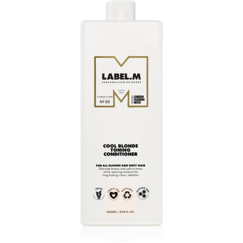 label.m Cool Blonde Conditioner Hydraterende Conditioner neutraliseert gele Tinten 1000 ml