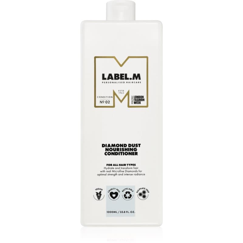 label.m Diamond Dust Nourishing Conditioner Voedende Conditioner voor Droog Haar 1000 ml