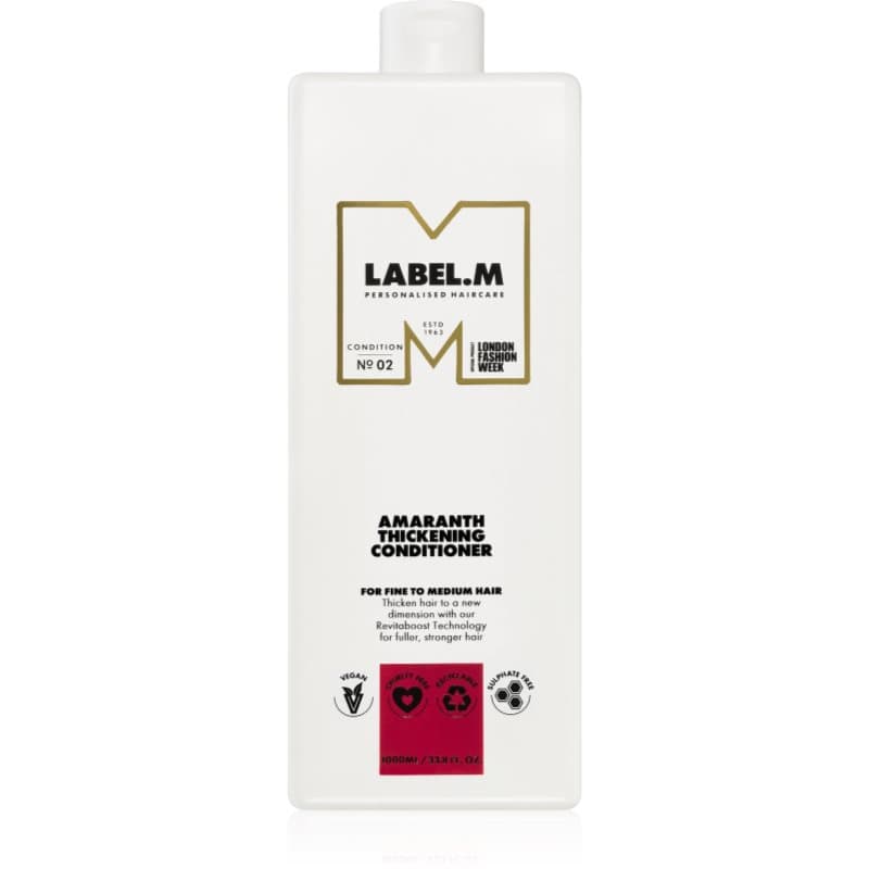 label.m Amaranth Thickening Conditioner Conditioner voor Rijke Volume 1000 ml