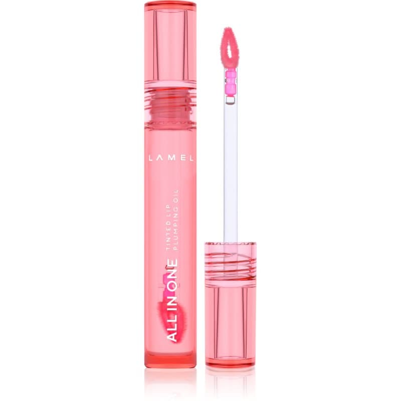 LAMEL All in One Lip Tinted Plumping Oil toniserende lippenolie voor Meer Volume № 401 Peachy 3 ml