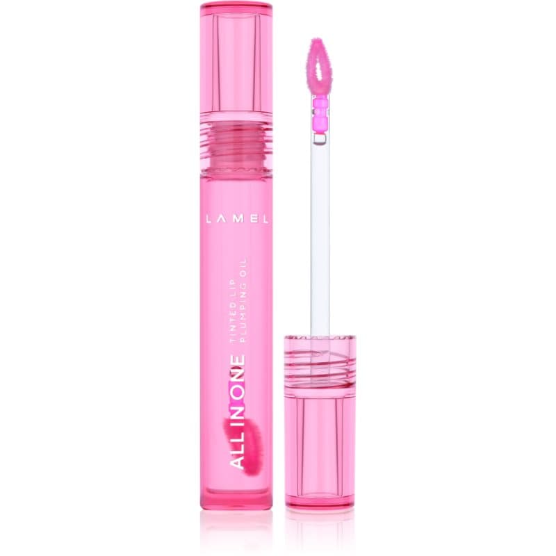 LAMEL All in One Lip Tinted Plumping Oil toniserende lippenolie voor Meer Volume № 402 Pink Sparkle 3 ml