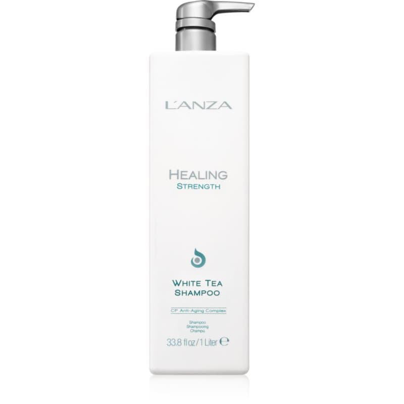 L'anza Healing Strength White Tea Shampoo Shampoo voor Fijn en Futloos Haar met WitteThee 1000 ml