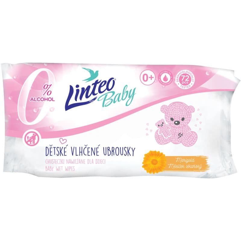 Linteo Baby Vochtige Doekjes met goudsbloem 72 st