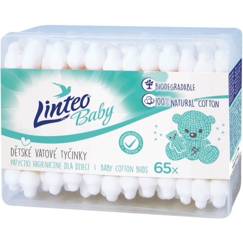 Linteo Baby wattenstaafjes voor Kinderen 65 st