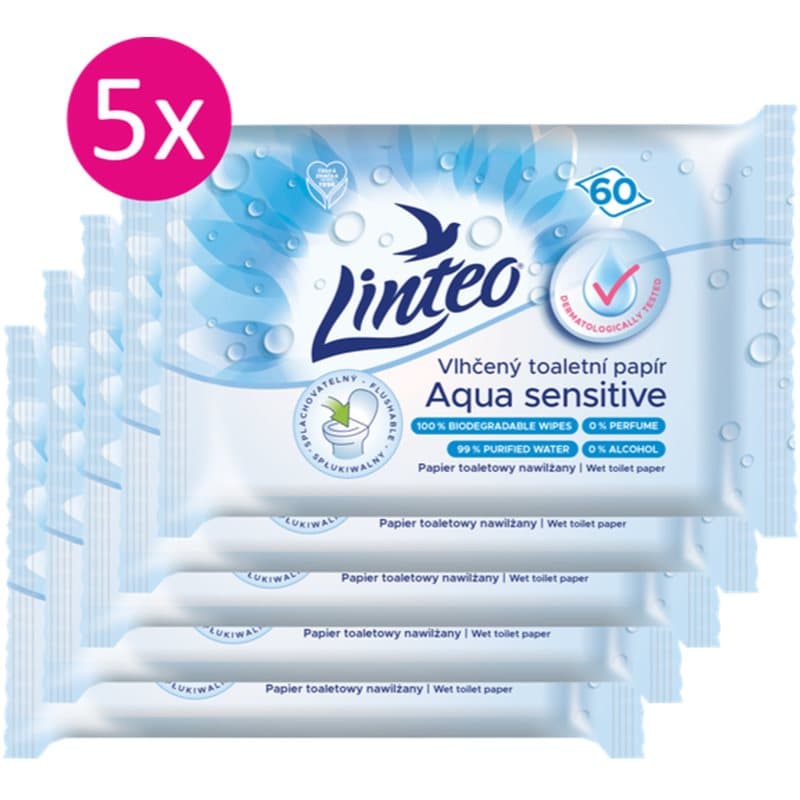 Linteo Aqua Sensitive vochtig toiletpapier