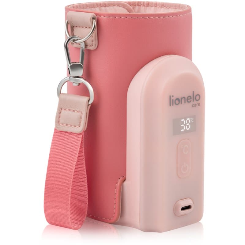 Lionelo Care Thermup Go Evo babyflessenwarmer Coral Pink 1 st